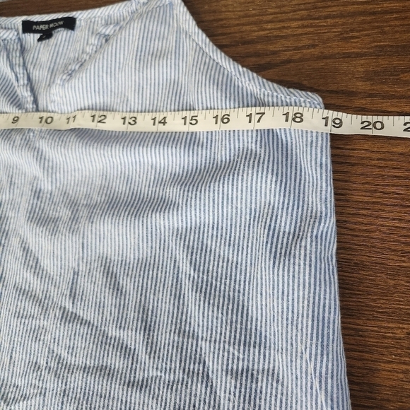 Papermoon Lightweight Cotton Summer Tank Tassle Accents Large - Picture 9 of 10